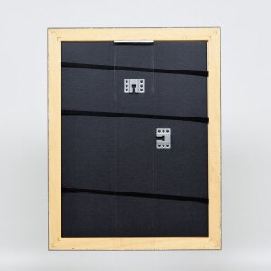 Effect Holzrahmen Profil 94 silber 60x80 cm Antireflexglas