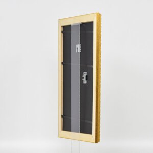 Effect Holz-Barockrahmen Profil 37 antikgold 60x80 cm Museumsglas