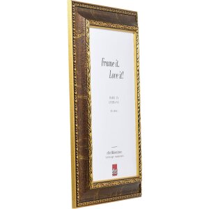 Effect Barock-Bilderrahmen Profil 31 braun 60x80 cm Museumsglas