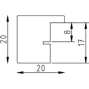 Cadru din lemn Top Cube 60x90 cm sticlă neagră antireflex