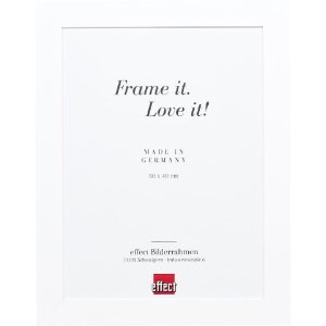 Efect cadru din lemn masiv profil 30 alb 62x93 cm sticlă...