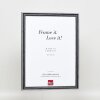 Effect Holzrahmen Profil 38 grau 7x10 cm Museumsglas