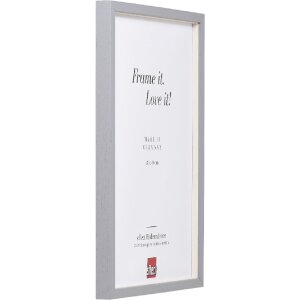 Efect cadru din lemn profil 35 gri deschis 7x10 cm sticlă normală + distanțier