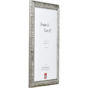 Efect cadru din lemn profil 94 argint 7x10 cm sticlă muzeu