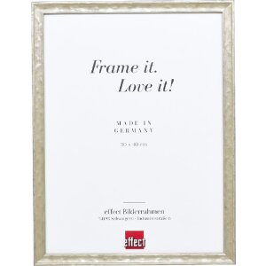 Effect Holzrahmen Profil 2070 Antireflexglas 70x70 cm silber