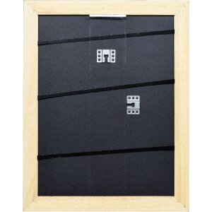 Efect cadru din lemn masiv profil 30 negru 9x13 cm sticlă anti-reflexivă