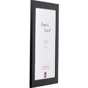 Efect cadru din lemn masiv profil 30 negru 9x13 cm sticlă muzeu