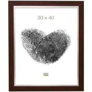 Deknudt ramă foto din plastic S41N cu sticlă premium, profil 4,3 cm, argintie