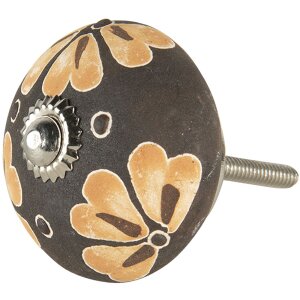 Buton de ușă maro 4x6 cm 64789