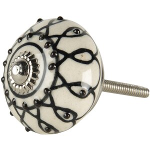 Buton de ușă alb 4x6 cm 64792