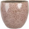 Clayre & Eef flower pot ceramică roz Ø 20x19 cm model floral vintage 6CE1250L
