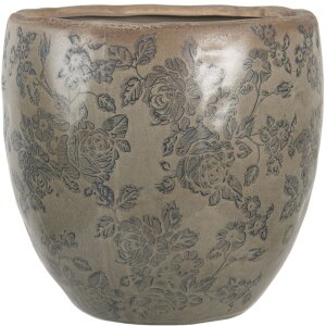 Ghiveci de flori verde Ø 20x19 cm 6CE1257L