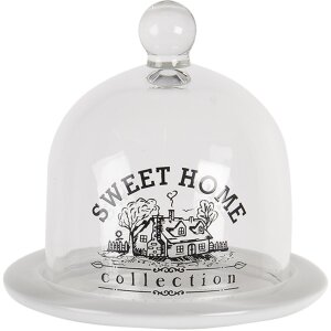 Borcan clopot de sticlă transparent Ø 12x12 cm...