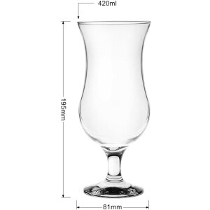 Pahar de cocktail transparent Ø 8x19 cm - 420 ml 6GL3467