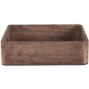 Tavă decorativă (set de 3) maro 24x24x6 - 20x20x6 - 16x16x6 cm 6H2006