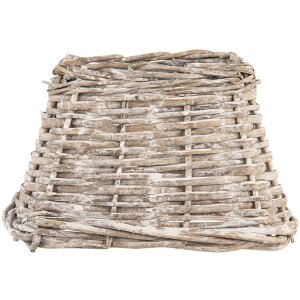 Clayre & Eef Abajur Rattan Gri Alb Ø 21x21 cm...