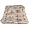 Clayre & Eef Abajur Rattan Gri Alb Ø 21x21 cm 6LAK0491 Rustic