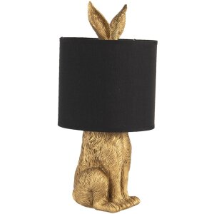 Clayre & Eef 6LMC0013GO Lampă de masă Rabbit Gold...