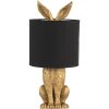 Clayre & Eef 6LMC0013GO Lampă de masă Rabbit Gold Black Ø 20x45 cm E27
