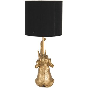 Lampă de masă aurie Clayre & Eef Ø 20x46 cm E27 1x60W