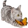 Clayre & Eef Decorațiune Pisică Gri 19x8x10 cm 6PR3357