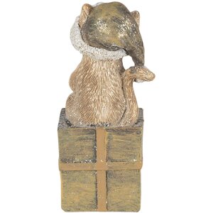 Decorație pisică multicoloră Clayre & Eef 5x4x10 cm