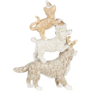 Decorațiune animale multicolore 12x4x17 cm 6PR4647