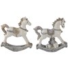 Clayre & Eef Decorațiune Căluț de Balans Set 2 bucăți 7x2x8 cm