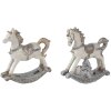 Clayre & Eef Decorațiune Căluț de Balans Set 2 bucăți 7x2x8 cm