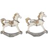 Clayre & Eef Decorațiune Căluț de Balans Set 2 bucăți 7x2x8 cm
