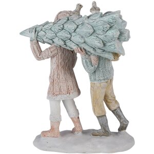 Decorațiune pentru copii cu pom de Crăciun multicolor 12x6x15 cm 6PR4662