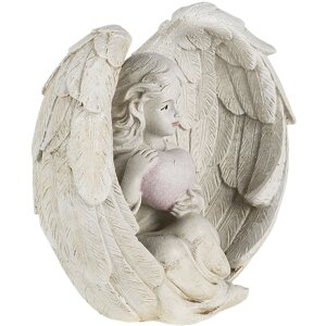 Decorativ angel crem Clayre & Eef 10x6x10 cm