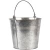 Eimer decorativ gri Clayre & Eef, zinc, Ø 18x16-26 cm