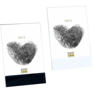 Suport foto Deknudt S58SG alb și negru 10x15 cm