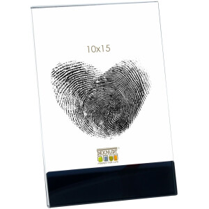 Suport foto Deknudt S58SG alb și negru 10x15 cm