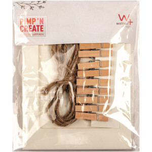 Ghirlandă foto Walther PIMP AND CREATE 10 fotografii 10x15 cm 180 cm cordon de iută