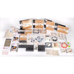 PIMP AND CREATE suport pentru fotografii set de 2 negru 2 9 cm poliracinat efect de lemn