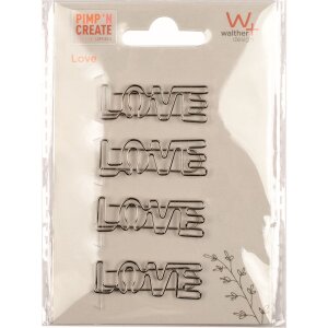 Walther Metal Decorative Clip PIMP AND CREATE Love Silver...