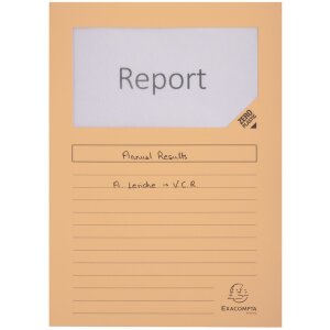 Exacompta Mape cu Ferestre A4 Colorate 100 buc, 160g/m², Eco-Friendly