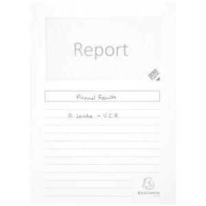 Exacompta 100 Fenstermappen DIN A4 160g plastikfrei SUPER...