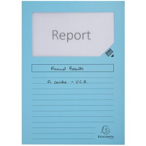 EXACOMPTA Mape cu ferestre A4 Albastru Super deschis 160g 100 buc