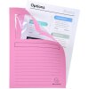 Mapă de birou EXACOMPTA 55500E SUPER Pink A4 160g - 100 bucăți, eco, fereastră de vizibilitate