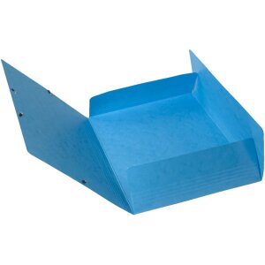 Exacompta Sammelmappe 3 Klappen Gummizug A4 Iderama Hellblau Maxi Capacity