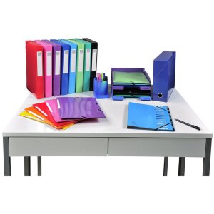 Exacompta Sammelmappe 3 Klappen Gummizug A4 Iderama Hellblau Maxi Capacity