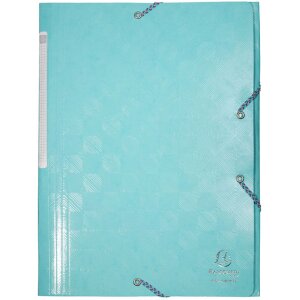 Mapă de colecție Exacompta 55220E DIN A4 cu 3 clapete și tirant din guma