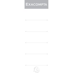 Exacompta Rückenschilder 80 mm Weiß 185x56 mm...