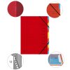 Exacompta Ordnungsmappe Colorspan-Karton mit Gummizug 12 Fächer DIN A4 Rot