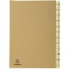 Exacompta Ordnungsmappe 24 Fächer A-Z Kraft DIN A4 25x33 cm