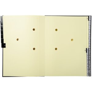 Mapă de ordonare Exacompta 621226E cu capac fix și spate elastic, 25x33 cm