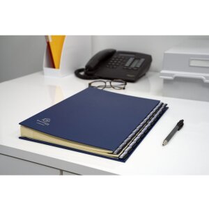 Mapă de ordonare Exacompta, 26 compartimente A-Z, format DIN A4, albastru